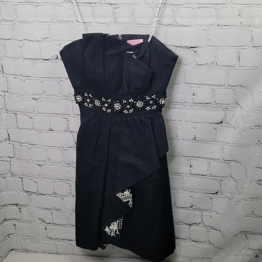 Lilly pulitzer crystal strapless dress - Picture 2 of 8